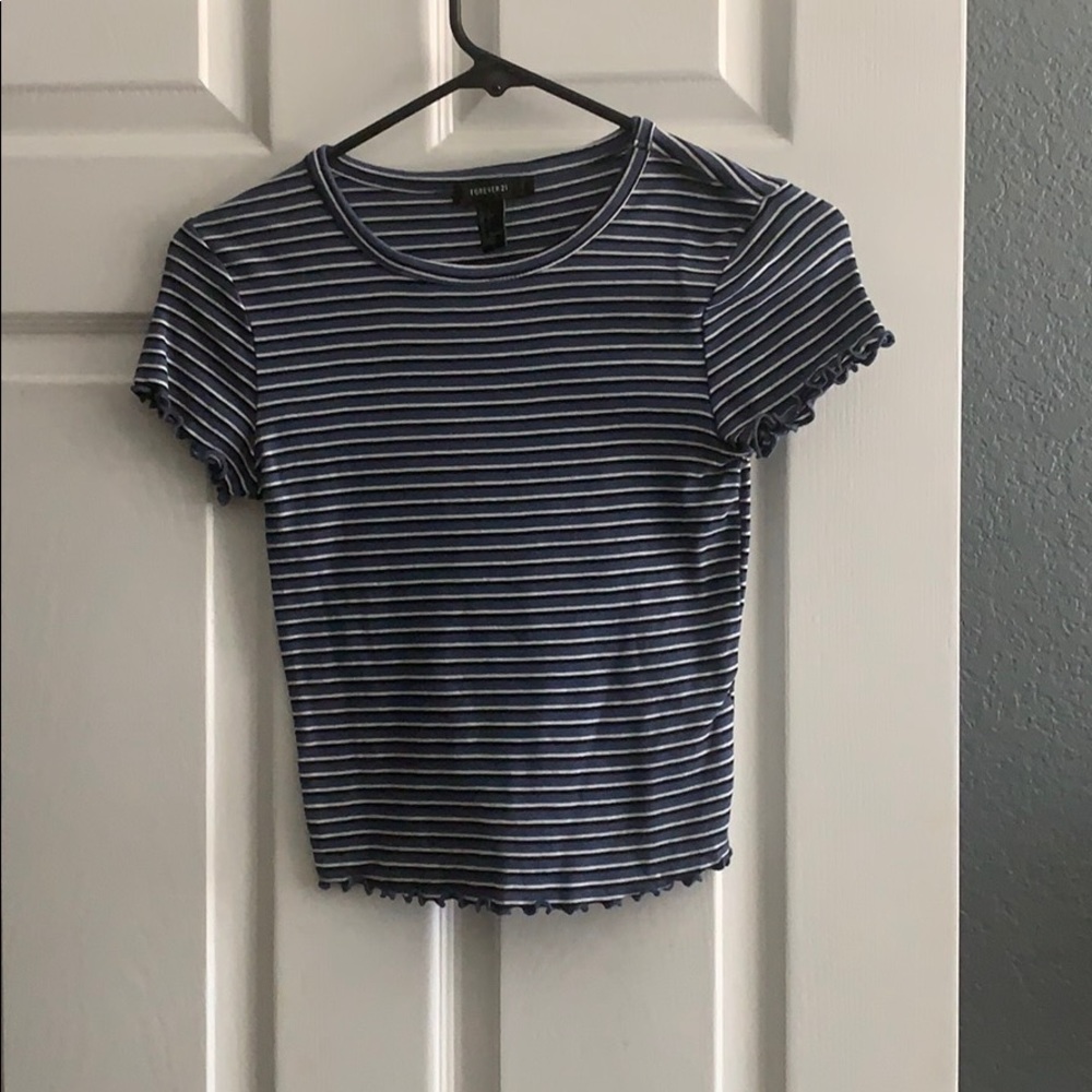 Forever 21 striped crop top